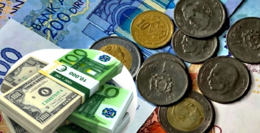 Tassi di cambio delle principali valute estere a Dirham il Martedì, Aprile 2