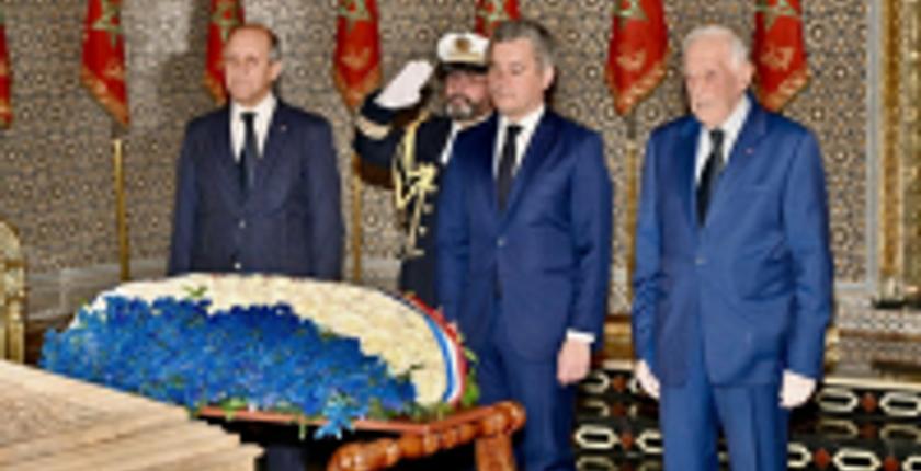 Il ministro dell'Interno francese visita il santuario di Mohammed V