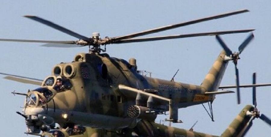 Минобороны РФ сообщило о крушении вертолета Ми-24 над Черным морем