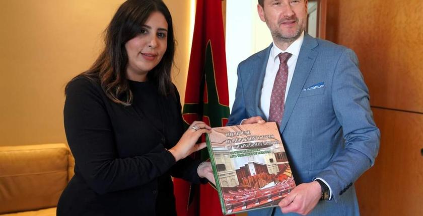 نادية بوعيدا تستقبل مساعد كاتب الدولة في وزارة الشؤون الخارجية بجمهورية لاتفيا