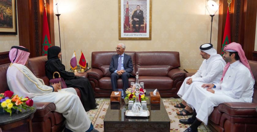 مباحثات "الطالبي العلمي" مع وفد مجلس الشورى القطري
