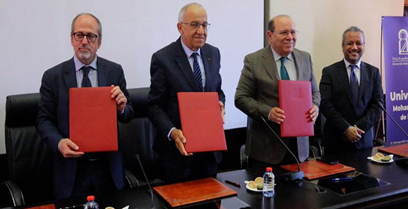 توقيع اتفاقية تعاون بين جامعة محمد الخامس وجامعة روما الثالثة بإيطاليا