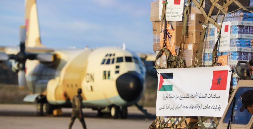 الإعلام الأمريكي يسلط الضوء على المساعدات المغربية الموجهة إلى الفلسطينيين