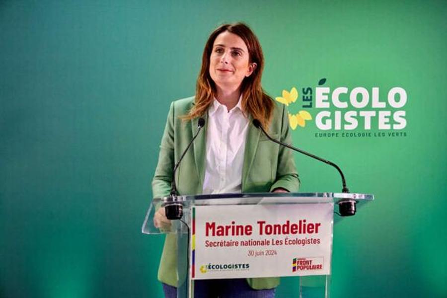 Marine Tondelier, de nieuwe stem van links, verzet zich tegen de National Rally