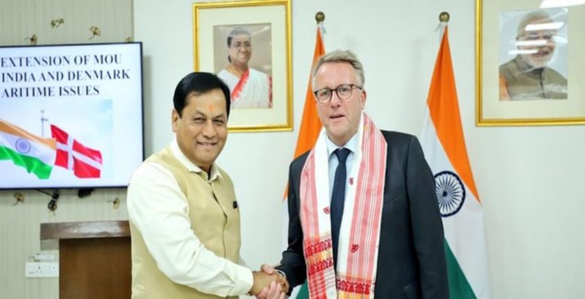 शिपिंग मंत्री सोनोवाल और उनके डेनिश समकक्ष के बीच समुद्री मुद्दों पर समझौता ज्ञापन पर हस्ताक्षर