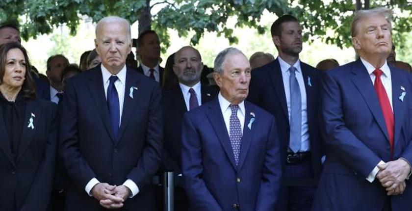 Напряженная встреча Харрис и Трампа на мероприятии памяти 11 сентября