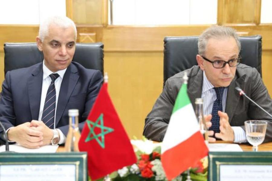 Le discussioni di Aït Taleb con l'Ambasciatore d'Italia