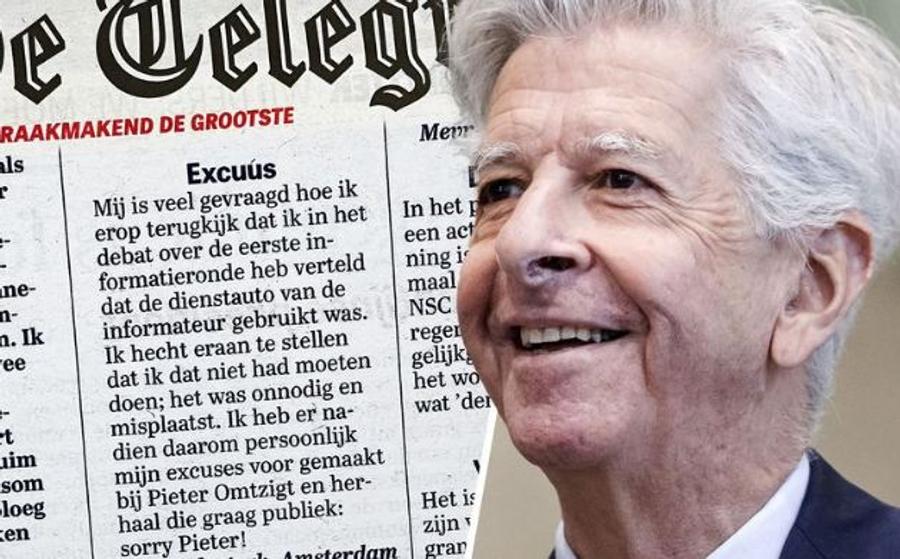 Mea culpa Plasterk aan Omtzigt via ingezonden briefje: 'Sorry Pieter!'