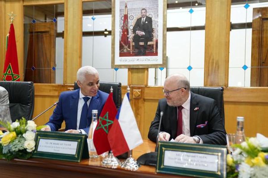گفتگو طالب با همتای چک برای افزایش همکاری بین دو کشور