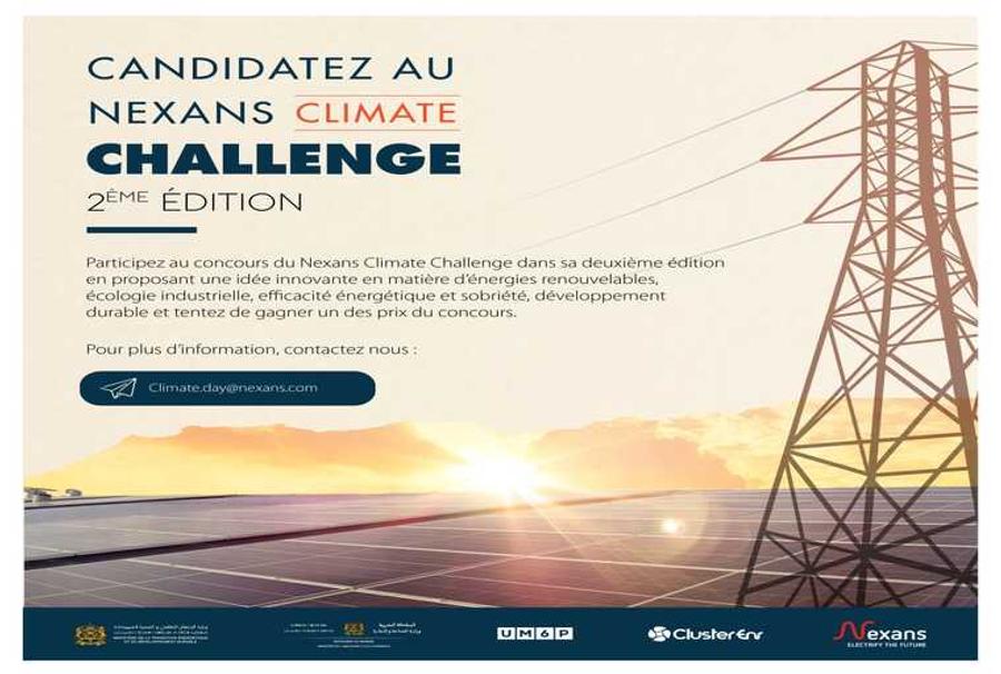 Nexans Maroc startet die 2. Ausgabe des Wettbewerbs „Nexans Climate Challenge“.