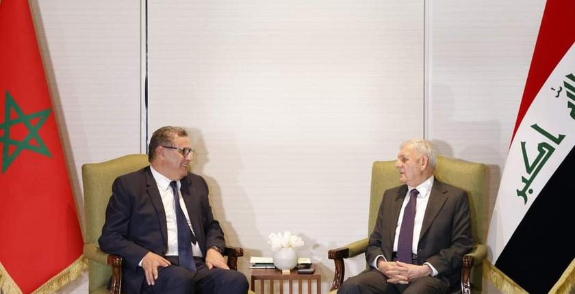المغرب و العراق :  عزيز اخنوش يتبحاث مع الرئيس العراقي سبل تعزيز التعاون بين البلدين