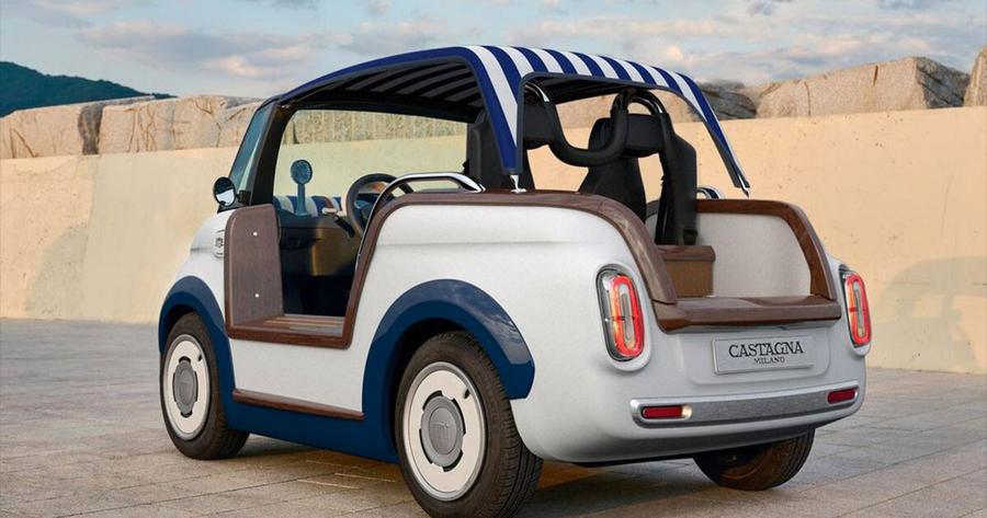 Castagna réinvente la Fiat Topolino en voiture de plage