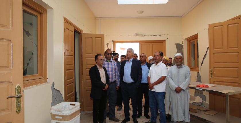 "صديقي" يعاين الخسائر بالمناطق المتضررة من الزلزال