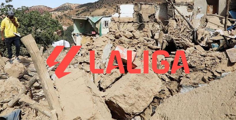 "الليغا" الإسبانية تطلق حملة جمع التبرعات لضحايا زلزال المغرب + صورة