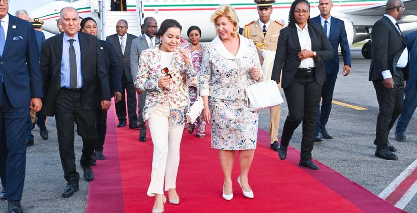 الأميرة للا أسماء والسيدة الأولى لكوت ديفوار تطلقان عملية تهم الأطفال الأفارقة