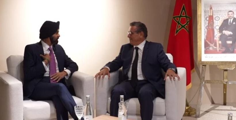 الاجتماعات السنوية لصندوق النقد والبنك الدوليين ..عزيز أخنوش يتباحث مع رئيس مجموعة البنك الدولي