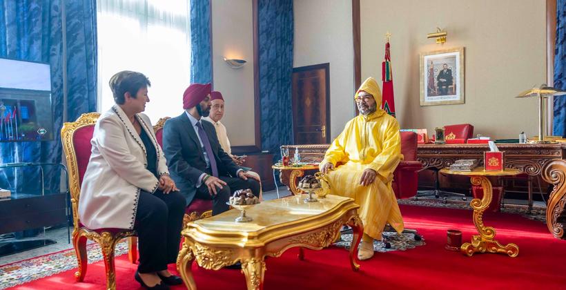 جلالة الملك يستقبل رئيس البنك الدولي ومديرة صندوق النقد