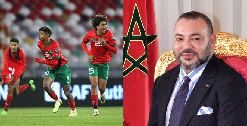 جلالة الملك يهنئ أعضاء منتخب الناشئين