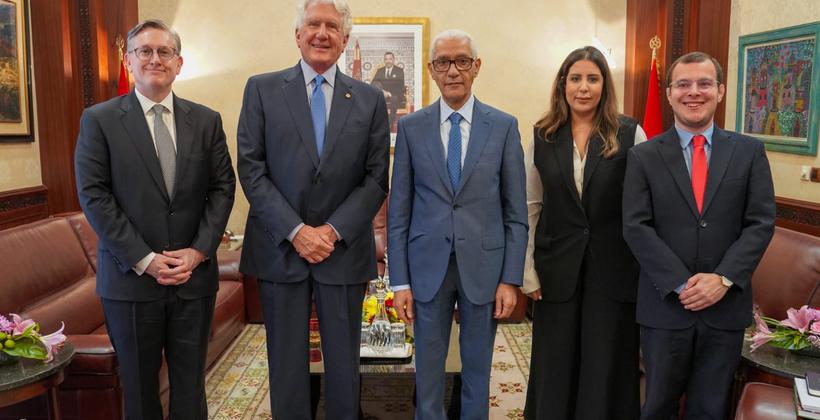 مباحثات "الطالبي العلمي" مع وفد عن معهد "اتفاقات أبراهام للسلام"