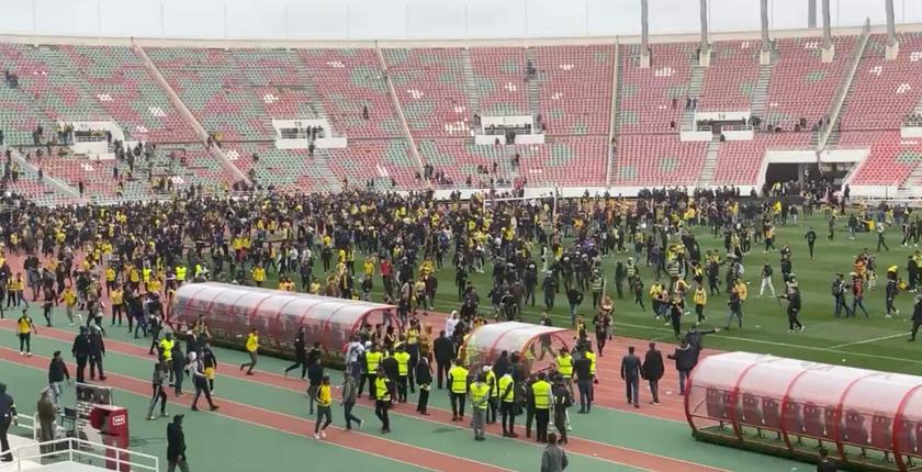 شاهد كيف أصبح المجمع الرياضي "مولاي عبد الله" بعد أحداث الشغب