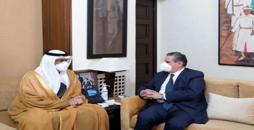 مباحثات "أخنوش" مع وزير الصناعة الإماراتي