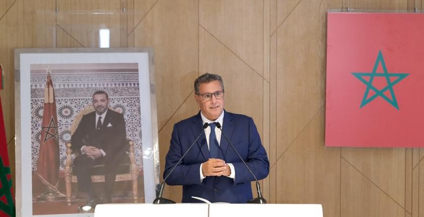 "أخنوش": "حنا غاديين فالطريق الصحيح لتفعيل التزاماتنا اللي واعدنا بيها المغاربة"