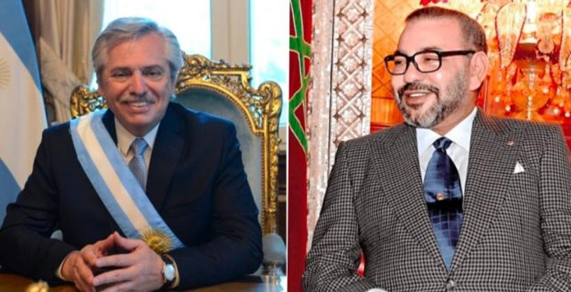 جلالة الملك يهنئ الرئیس الأرجنتيني بفوز منتخب بلاده بكأس العالم