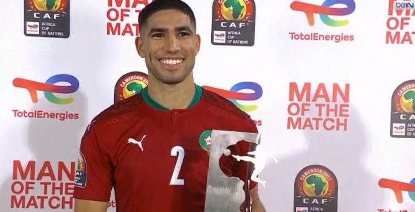 "قناص اسمه أشرف".. الكاف يشيد بـ"الأسد" المغربي