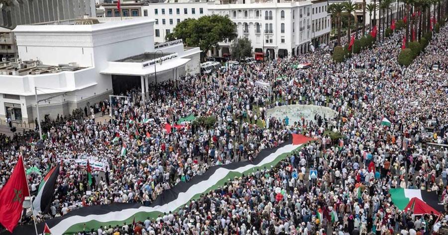     Une foule immense à Rabat pour défendre les détenus palestiniens