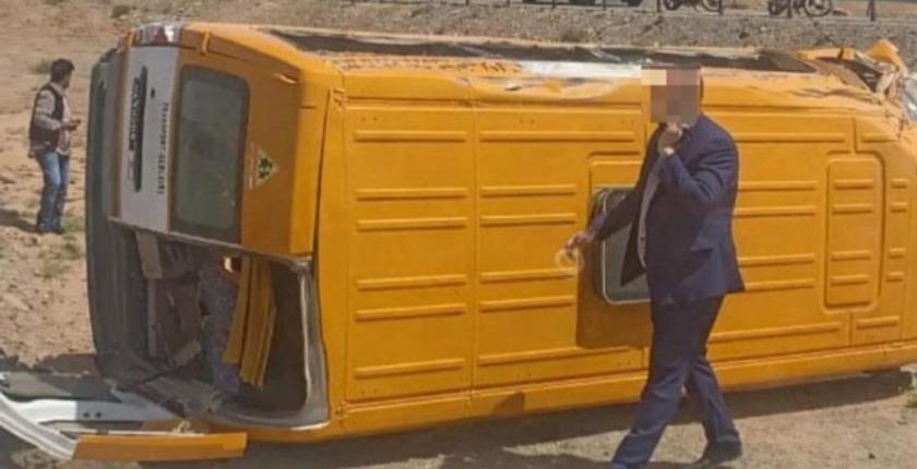انقلاب نقل مدرسي يخلف إصابات في صفوف التلاميذ بورزازات