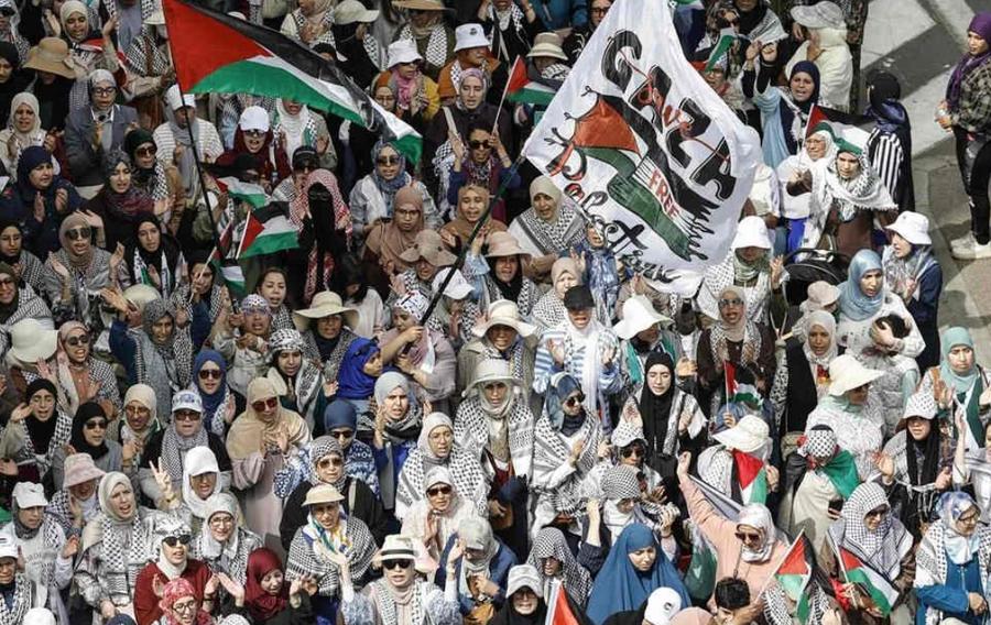Miles protestan en Rabat contra ley israelí de pena de muerte