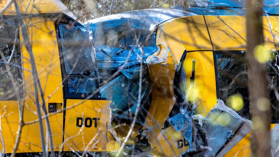 Ferroviaire : violente collision frontale entre deux trains au Danemark