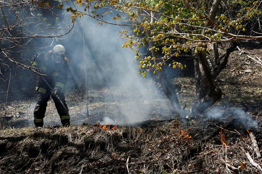 Japan deploys hundreds of firefighters to contain wildfires in the north