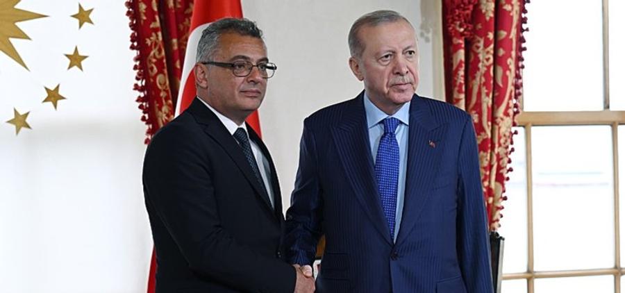 President Erdoğan welcomes Turkish Cypriot counterpart in Istanbul