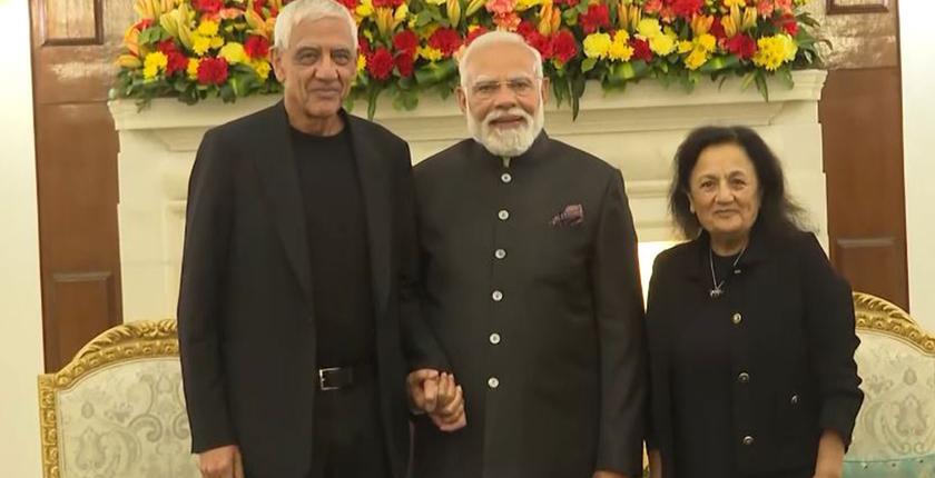 तकनीकी क्षेत्र के दिग्गज विनोद खोसला ने प्रधानमंत्री मोदी से मुलाकात की