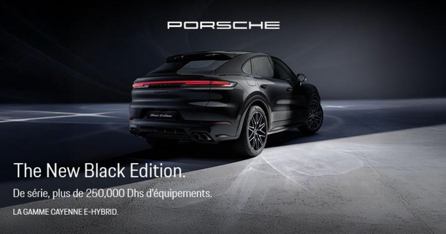 Porsche unveils the Cayenne E-Hybrid Black Edition with enhanced equipment and exclusive styling