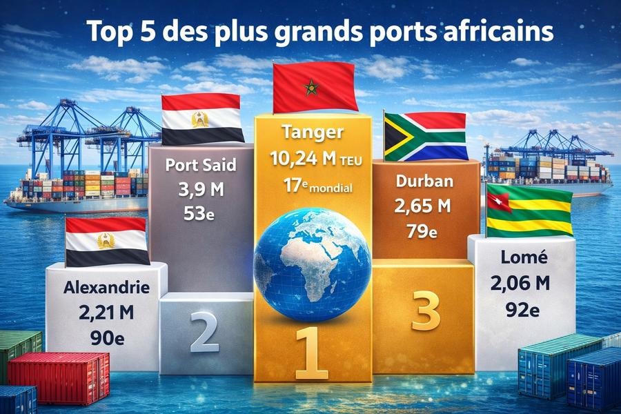 Classement des plus grands ports africains : Tanger domine largement le continent