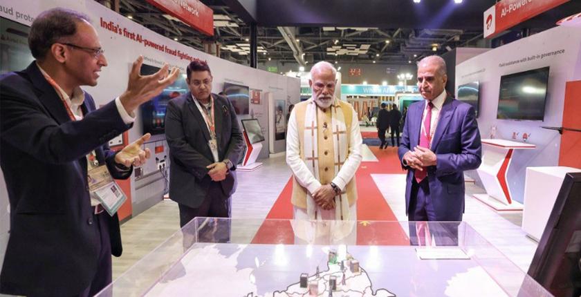 एयरटेल ने इंडिया एआई इम्पैक्ट समिट 2026 के दौरान एयरटेल एरिना में प्रधानमंत्री नरेंद्र मोदी का स्वागत किया; भारत के लिए एआई को सशक्त बनाने की प्रतिबद्धता की पुष्टि की।