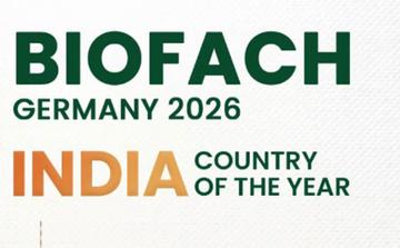 BIOFACH 2026 में भारत को वर्ष का सर्वश्रेष्ठ देश घोषित किया गया है।