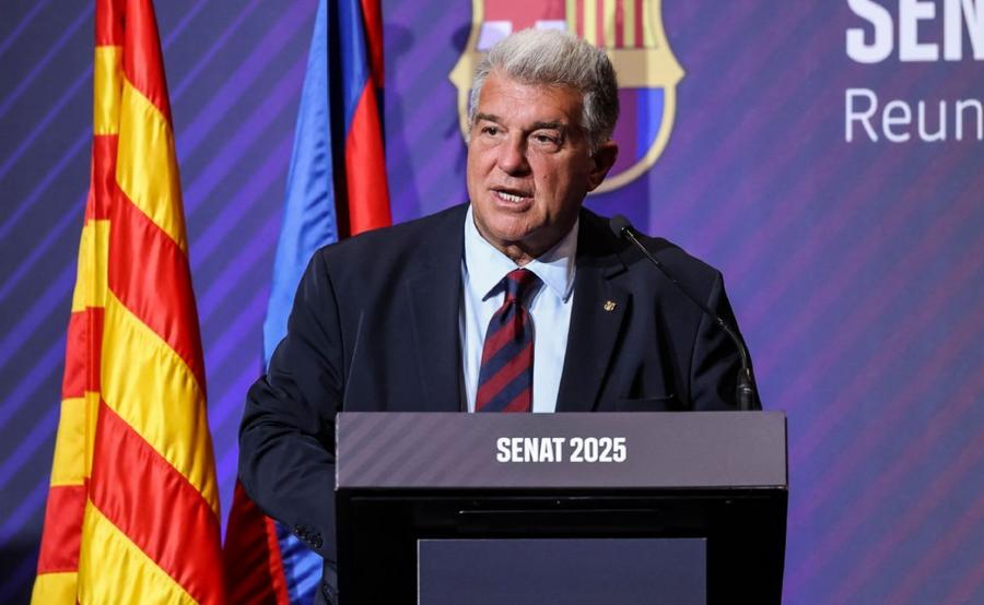 Laporta steps down as Barcelona president to seek re-election in March