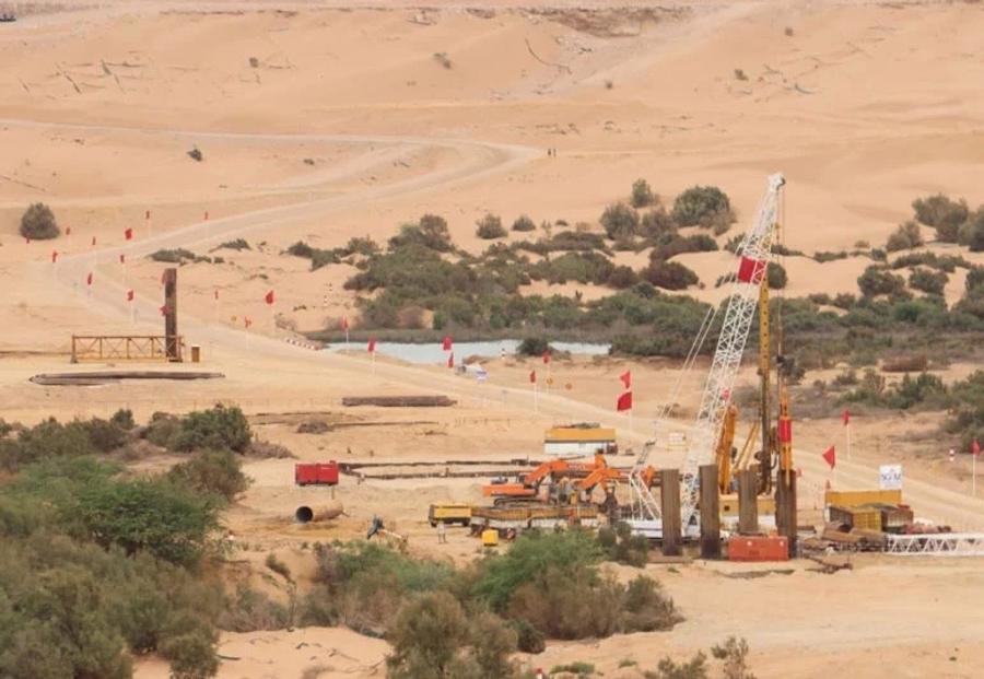 Voie express Tiznit-Dakhla : un viaduc colossal avance à 36 %