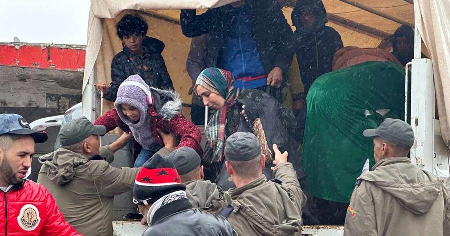 Inundaciones en Ksar El Kébir: Tánger acoge a cientos de desplazados en un refugio de emergencia