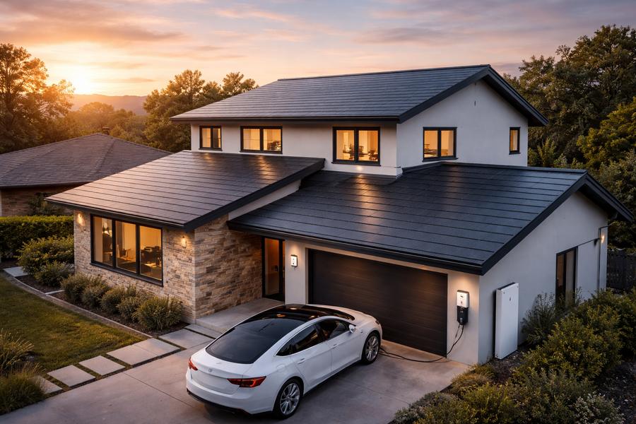 Tesla patents focus on solar roof tiles and integrated energy systems