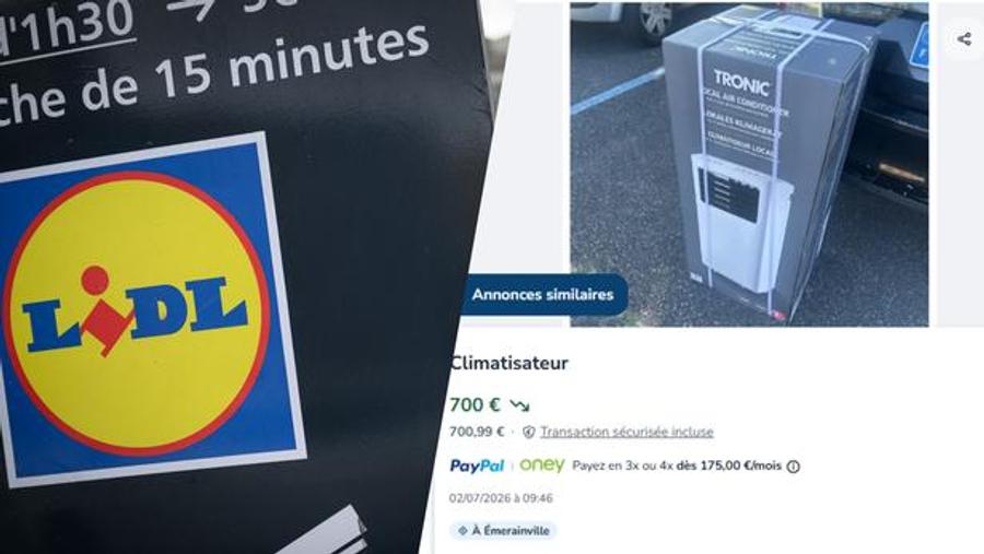 在热浪驱动的需求激增中，Lidl空调以高价转售