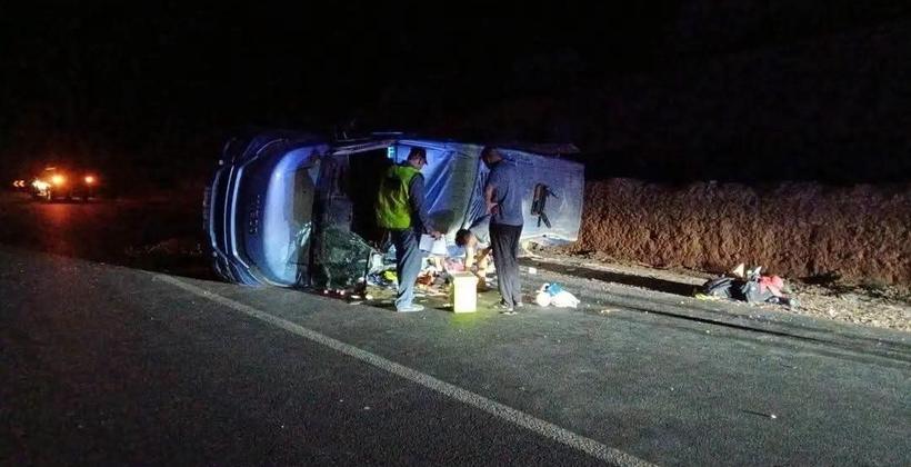 انقلاب حافلة للنقل السياحي بالدريوش يخلف 22 مصابا