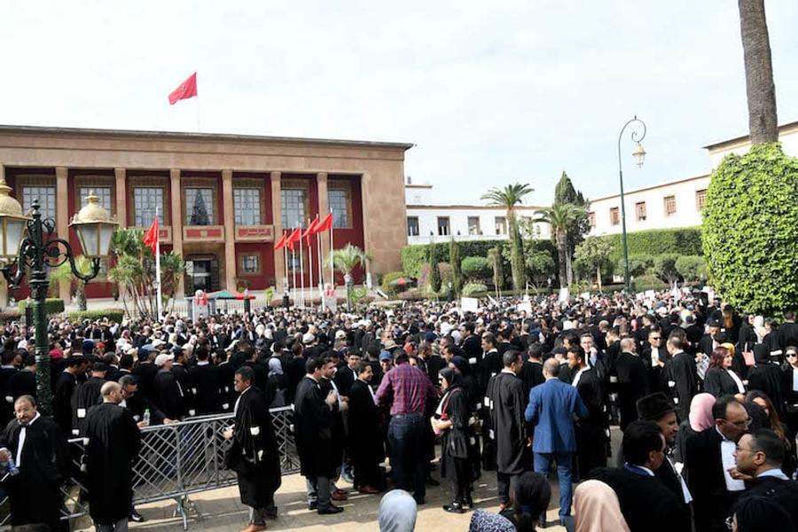 محامو المغرب يواصلون التصعيد ضد قانون المهنة