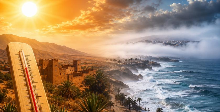 Météo : Fortes chaleurs et rafales de vent prévues dans plusieurs régions du Maroc