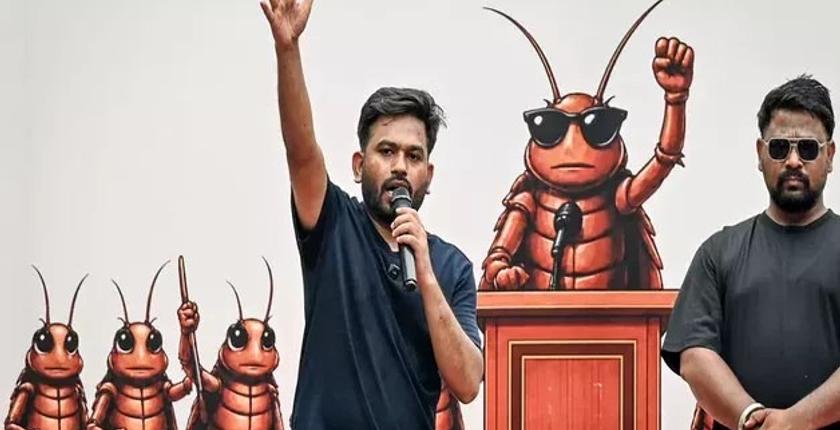 Le « Cockroach Janta Party » devient le symbole de la colère de la jeunesse indienne