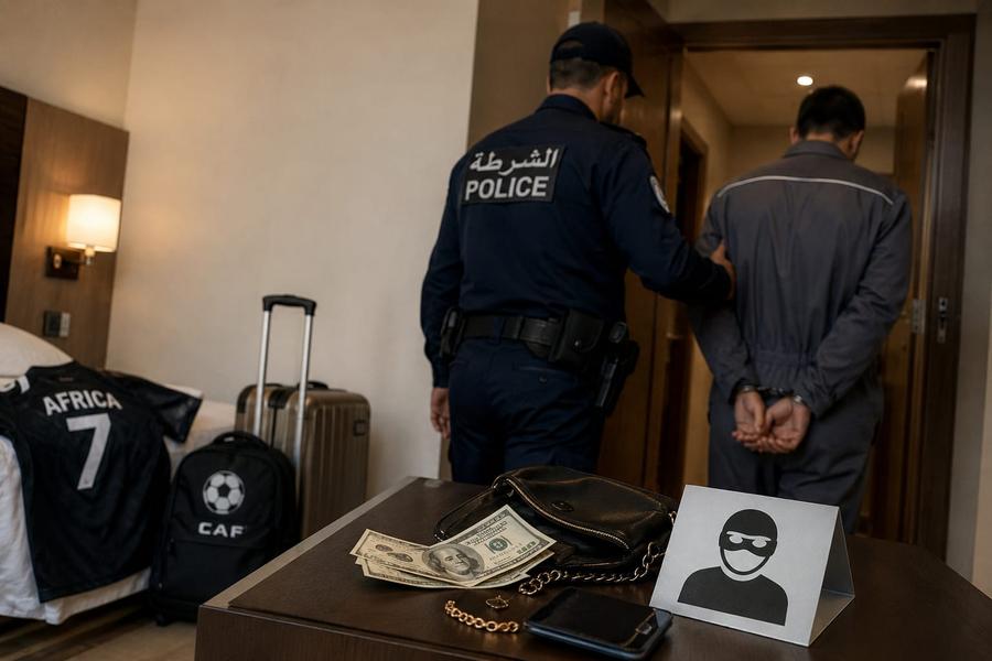 توقيف مستخدم بفندق سرق لاعبات إفريقيات