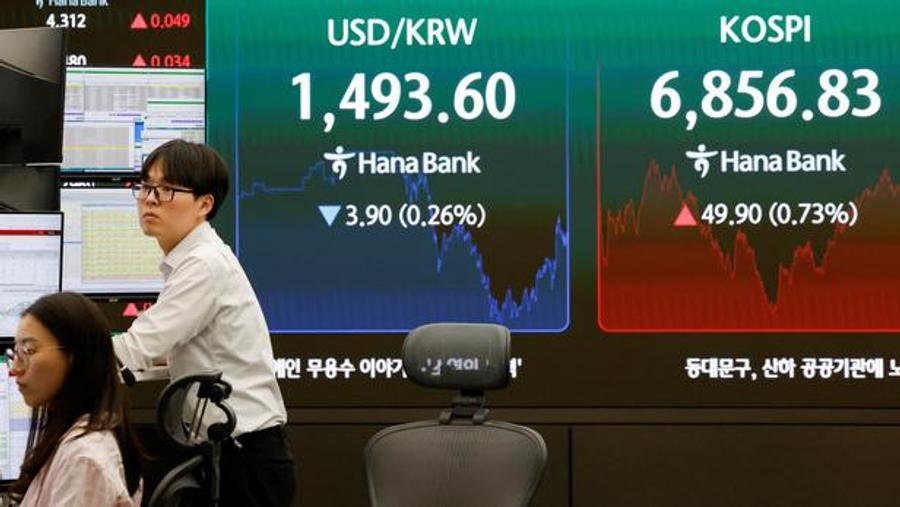 韩国股市在科技巨头反弹后上涨16%